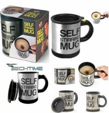 TAZZA AUTOMESCOLANTE TERMICA SELF STIRRING MUG MISCELA SCHIUMA CAFFE IDEA REGALO