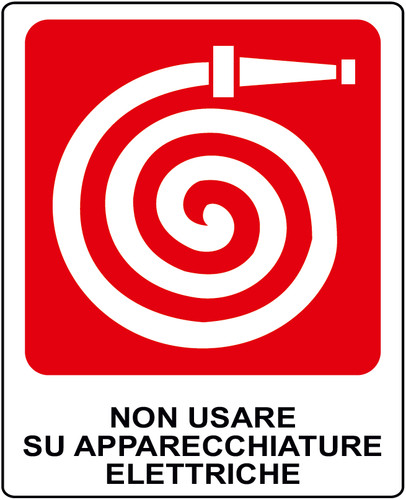 Adesivo idrante non - non, usare