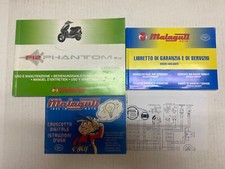 libretto uso e manutenzione garanzia servizio malaguti phantom f12 digit