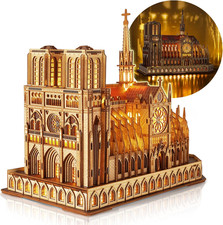 LED 3D Puzzle in Legno -