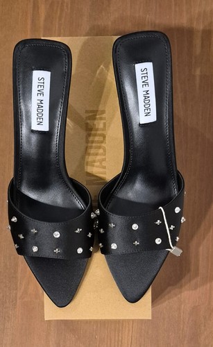Sandali mules con - tacco,, raso