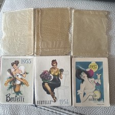 N 3 Calendarietti Almanacco Profumati da barbiere Bertelli 1954,55,57