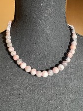 COLLANA LUNGA 45 CM CON PERLE 4-8 MM DIASPRO ZEBRATO