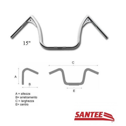 Manubrio ape hanger harley - ape,