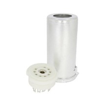 Zoccolo noval GZC9 + schermo alluminio, in ceramica da telaio