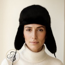Cappello aviatore in visone
