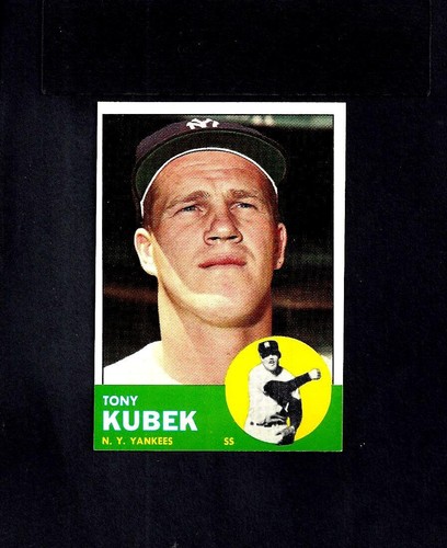 1963 topps tony kubek bv - topps,