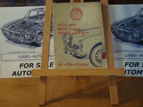 Manuale alfa romeo 1900 super - alfa,