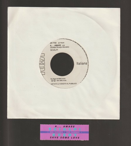 Scialpi disco giri jb - giri, 7"