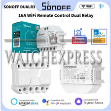 Sonoff Dual R3 ORIGINALE Domotica 2 Canali Tapparelle Wifi Alexa Google