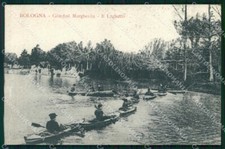Bologna Città Giardini Margherita Laghetto Canoe cartolina RB5968