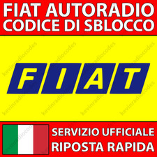 ✅FIAT RADIO CODICE DI