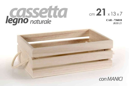 Cassetta porta oggetti - porta, legno