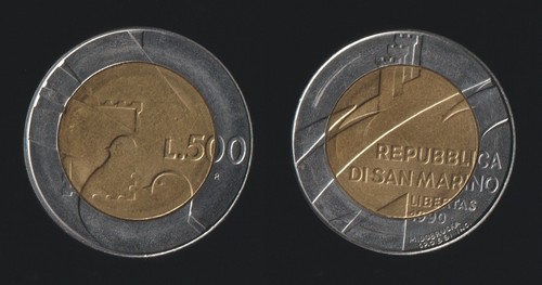 San marino 500 - marino, lire