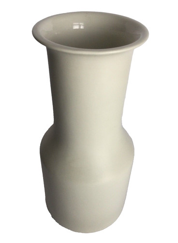 Vaso ceramica smalto bianco - vaso,