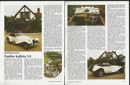 1984 panther kallista - kallista, road
