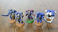 Warhammer 40k Space Marines Primogenito Assalto Marines (lotto di 5) per lo più dipinto