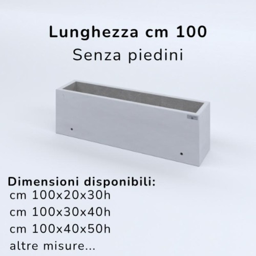 Fioriere cemento lisce - fioriere,
