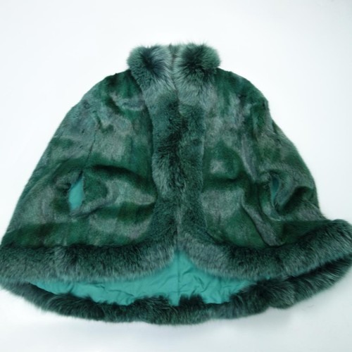 Poncho cappotto pelliccia