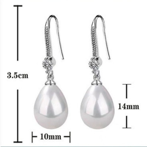 Orecchini donna goccia perle