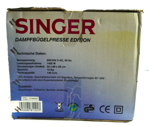 Stiratrice vapore singer - vapore,