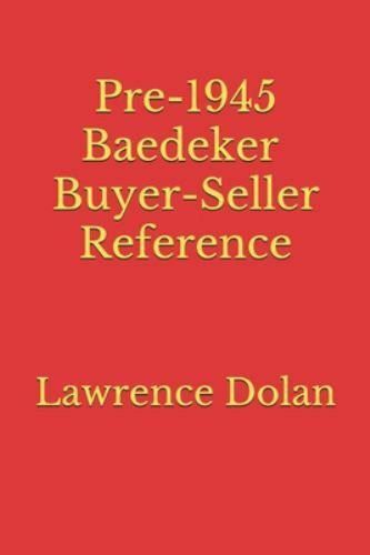 Pre 1945 baedeker travel - baedeker, guide