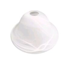 Vetro di ricambio diffusore paralume bianco E14 per lampadari abatjour applique