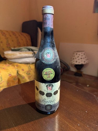 Bottiglia vino barolo 1964 - barolo,