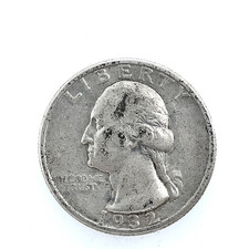 1932 Washington Quarter (VF-XF) Moneta Argento 90% Media Circolata Stati Uniti