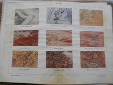 antica stampa da incorniciare MARMI CIPOLLINO BARDIGLIO SERRAVEZZA ARZA ARDESIA