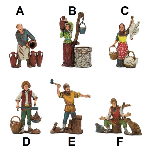 Statuine presepe mestieri - statuine,