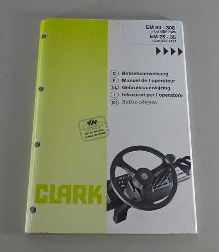 Manuale operativo clark - manuale,