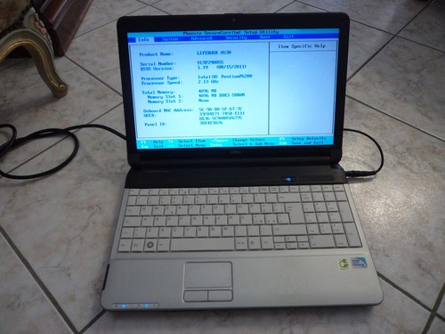Notebook fujitsu lifebook - lifebook, a
