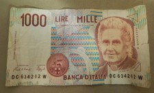 1990 Italy 1000 Lire Note