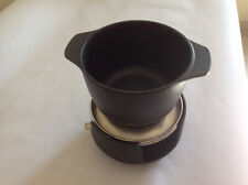 Caquelon Pentola VINTAGE in ghisa NOMAR per fonduta bourguignonne con bruciatore