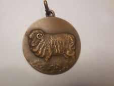 medaglia azienda lavorazione lana Borgosesia 1950 pecora