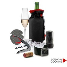 Pulltex set sommelier barman vino e spumante 5 pezzi modello Monza