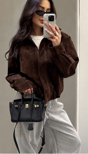 Zara giacca bomber donna pelle - zara,