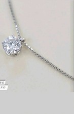 Collana punto luce oro bianco