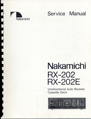 Nakamichi 202 cassette deck - nakamichi,
