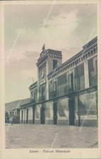 aa32 cartolina liveri palazzo municipale provincia di napoli