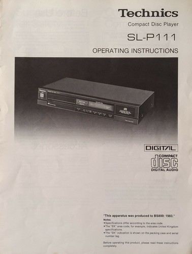 Technics p111 lettore cd - lettore,
