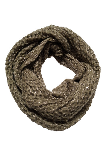 Sciarpa anello maglia beige - anello,