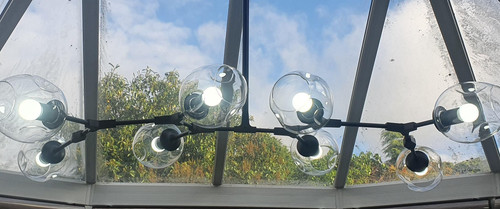 Lampadario sputnik nero - lampadario,