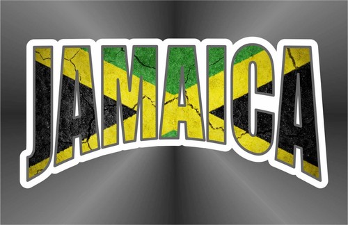 Adesivo bandiera jamaica ganja - jamaica,