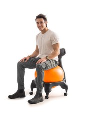 Kikka Active Chair - Sedia Ergonomica con Palla Gonfiabile 