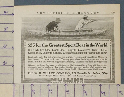 1916 mullins barca - 1916, caccia