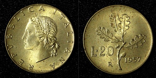 Italia alluminio bronzo - italia, 1957