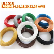 UL1015 8-30 AWG Trefolo PVC Cavo di collegamento elettrico hobby 600V colorato