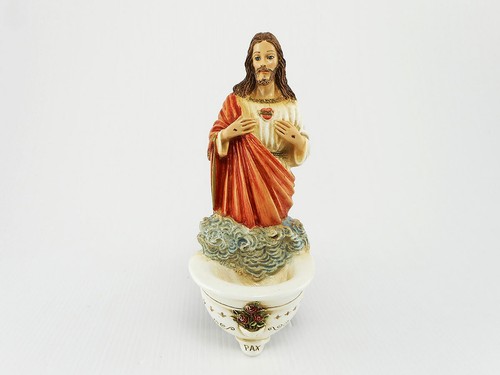 Acquasantiera con sacro cuore - acquasantiera,